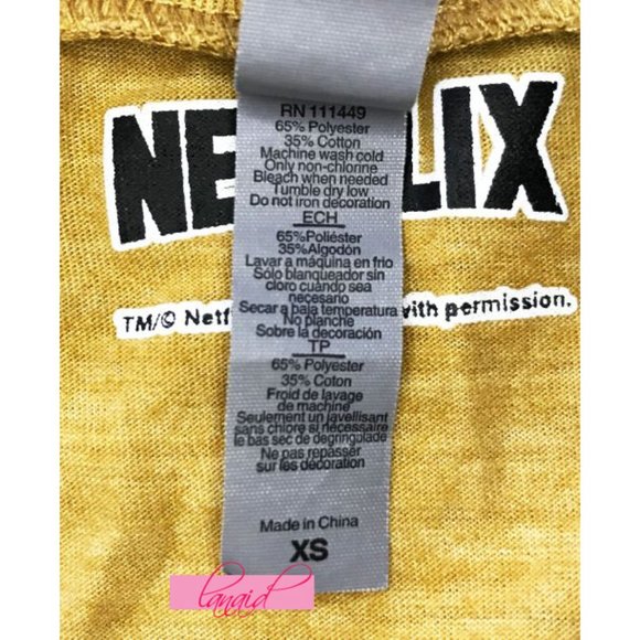 Netflix Stranger Things Hawkins Indiana Next Level Apparel Burnout Slub Tank XS - Picture 7 of 9